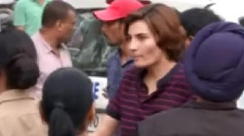 Chandigarh women beaten iron rod Chandigarh women beaten iron rod