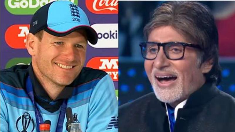 Amitabh Bachan with England Team Captain Amitabh Bachan with England Team Captain