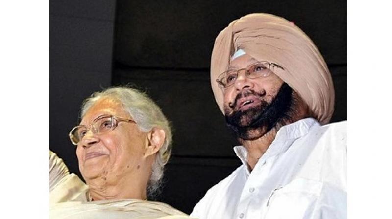 Sheila Dixit and Captain Amrinder Singh 