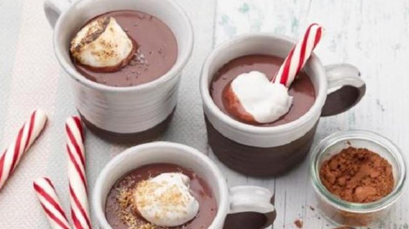 3 hot chocolate drinks