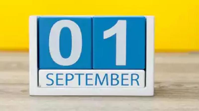Things to change from 1st september 2019 Things to change from 1st september 2019
