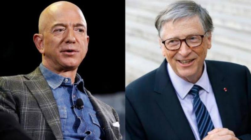 Jeff Bezosh and Bill Gates
