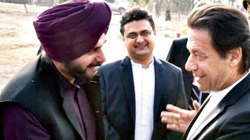 Navjot Sidhu and Imran Khan