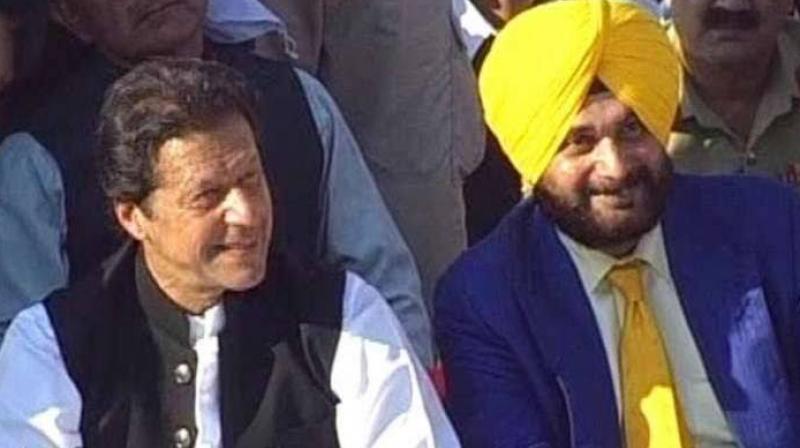 Imran Khan with Navjot Sidhu