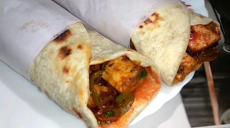Make paneer rolls at home Make paneer rolls at home