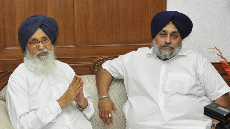 parkash Singh Badal, Sukhbir Badal 