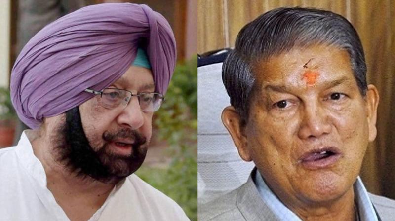 Captain Amarinder Singh and Harish Rawat Captain Amarinder Singh and Harish Rawat