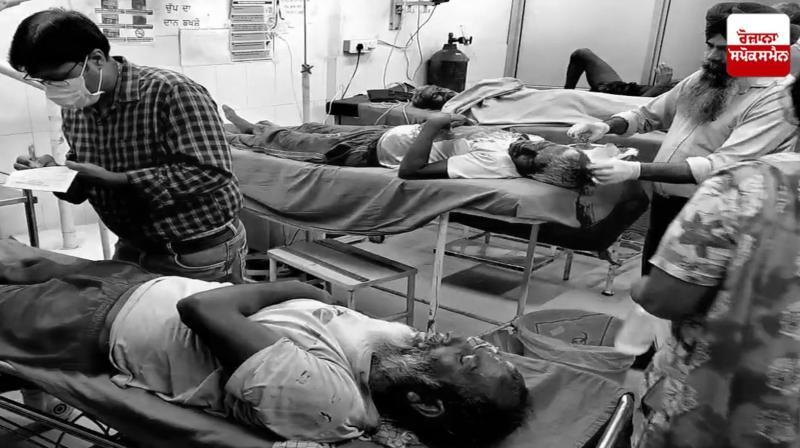 The ceiling of the room fell on the resting workers, 8 injured The ceiling of the room fell on the resting workers, 8 injured