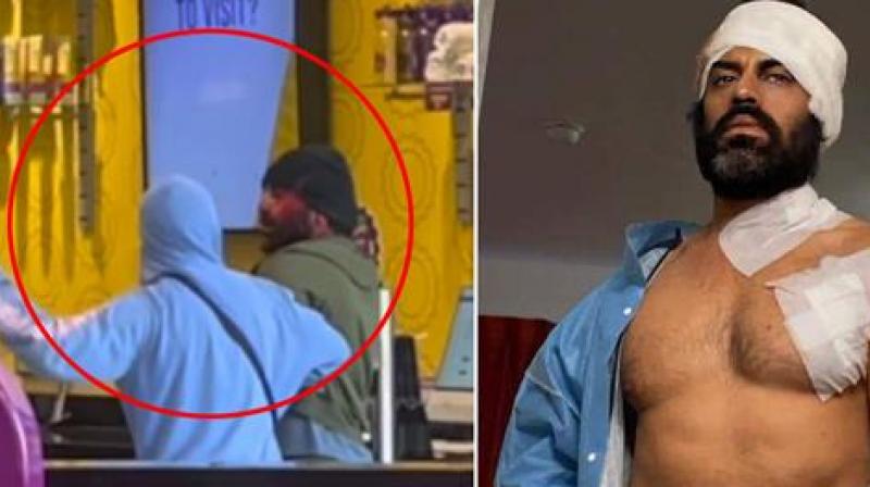 Punjabi actor Aman Dhaliwal attacked in America Punjabi actor Aman Dhaliwal attacked in America