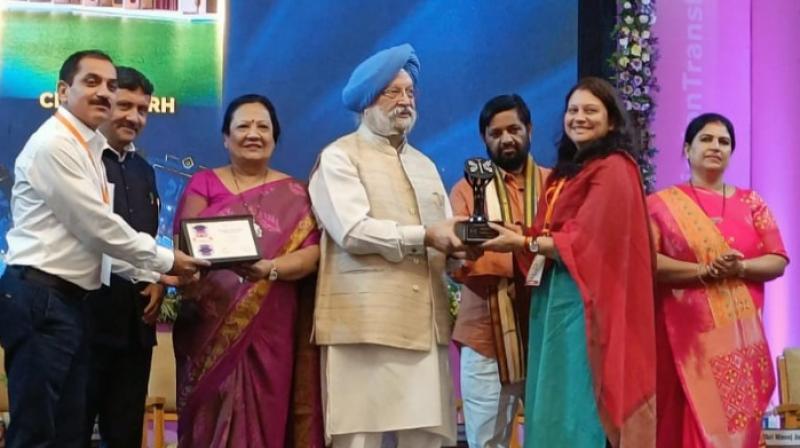 Chandigarh wins Best UT title in India Smart City Awards Chandigarh wins Best UT title in India Smart City Awards