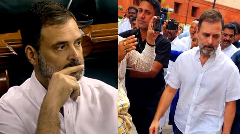 Rahul Gandhi back in Parliament Rahul Gandhi back in Parliament