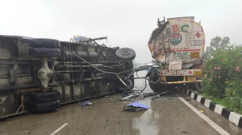 Big accident happened in Patiala Big accident happened in Patiala