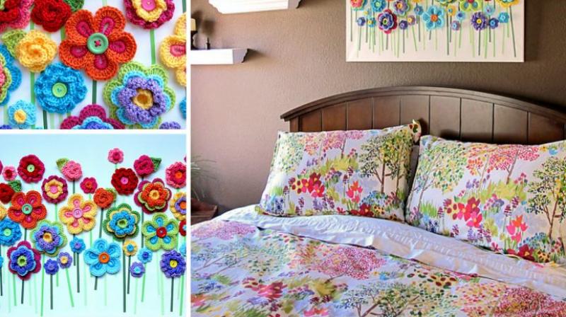 Decorate Home Wall With Button Art Decorate Home Wall With Button Art