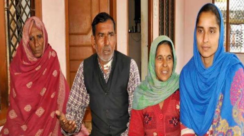 Sneha with parents Sneha with parents