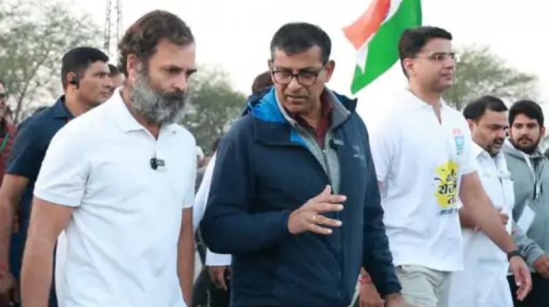 Former RBI Governor Raghuram Rajan joined Rahul Gandhi's 'Bharat Joko Yatra'