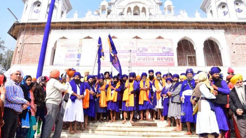 Nagar Kirtan decorated on the last day of martyrdom event at Chamkaur Sahib