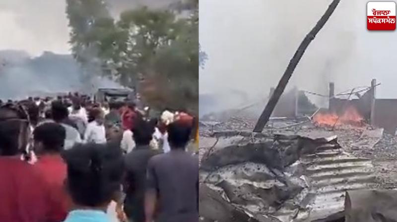 Kaushambi Firecracker Factory Blast News in punjabi 