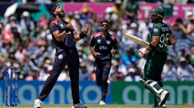 T20 World Cup: America defeated the 2009 champion Pakistan team by 5 runs T20 World Cup: America defeated the 2009 champion Pakistan team by 5 runs