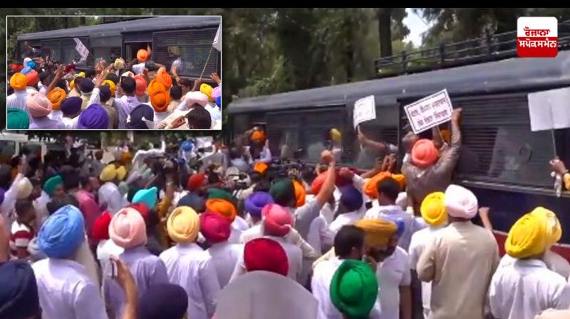 Parminder Dhindsa Arrested during protest in Chandigarh 