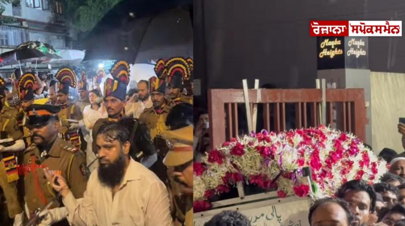 Spurd-e-Khak Hoe Baba Siddiqui, farewell given with official honors Spurd-e-Khak Hoe Baba Siddiqui, farewell given with official honors
