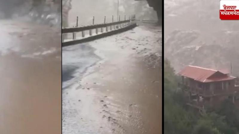 Cloud burst in Himachal's Kinnaur Cloud burst in Himachal's Kinnaur