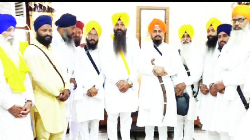 Bhai Harpreet Singh and others Talk to Journalists Bhai Harpreet Singh and others Talk to Journalists
