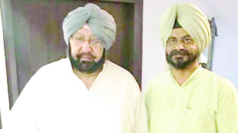 Amarinder Singh With Kuljit Singh Nagra Amarinder Singh With Kuljit Singh Nagra