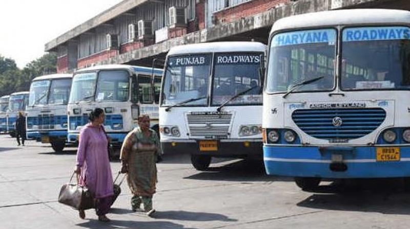Haryana becomes first state to run roadways buses during lokdown Haryana becomes first state to run roadways buses during lokdown