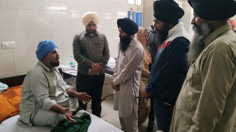 United Sikh Party delegation meet injured Sikhs