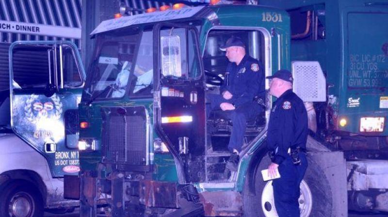 The truck hit an Indian-origin man The truck hit an Indian-origin man