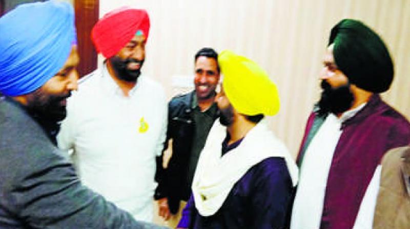 bhagwant maan with sukhpal khaira bhagwant maan with sukhpal khaira