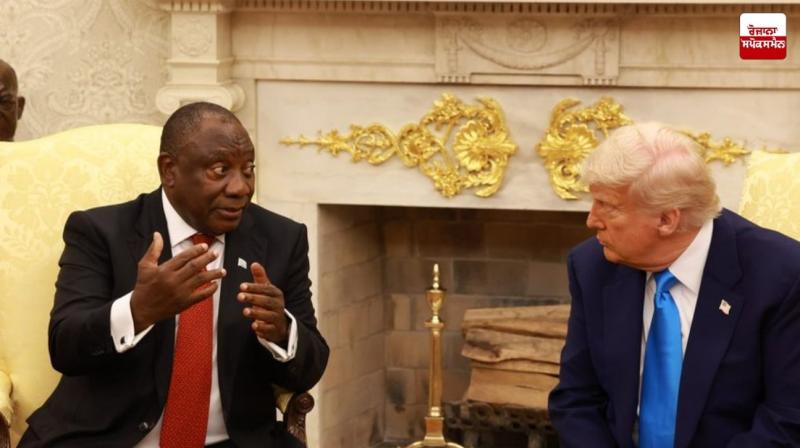Trump's heated argument with South African President News in punjabi Trump's heated argument with South African President News in punjabi