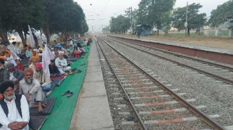 Farmers Protest & Railway Track Farmers Protest & Railway Track