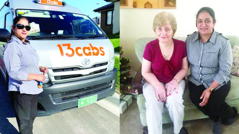 Punjabi Women Drive taxi In Australia Punjabi Women Drive taxi In Australia