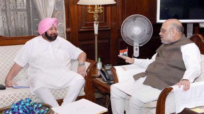 Capt Amarinder to meet Amit Shah today Capt Amarinder to meet Amit Shah today