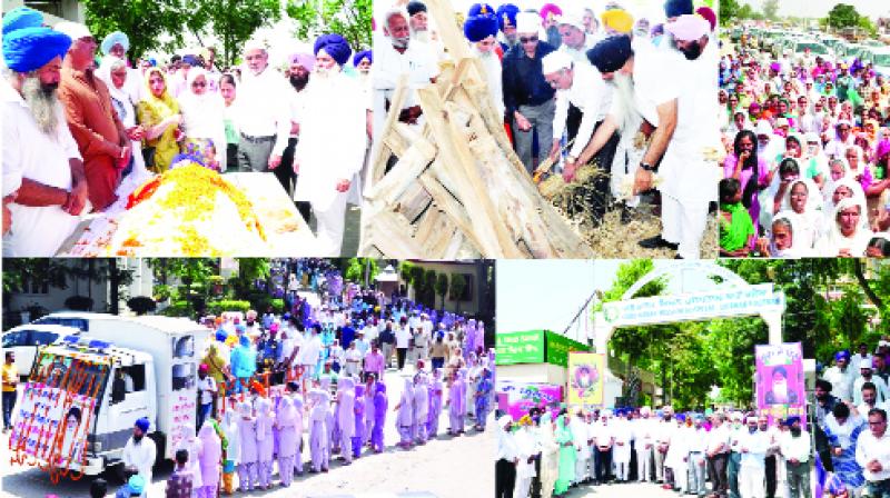 Baba Buddh Singh Dhan's funeral