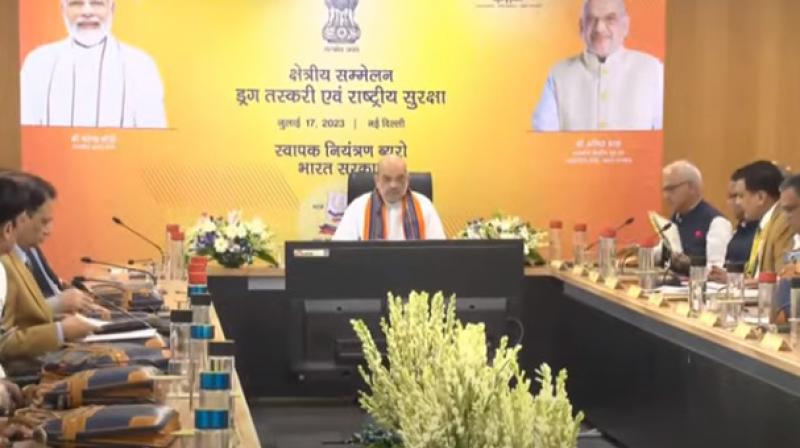 Amit Shah chairs regional conference on 'Drugs Trafficking and National Security' Amit Shah chairs regional conference on 'Drugs Trafficking and National Security'