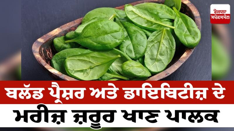Patients with blood pressure and diabetes must eat spinach Patients with blood pressure and diabetes must eat spinach