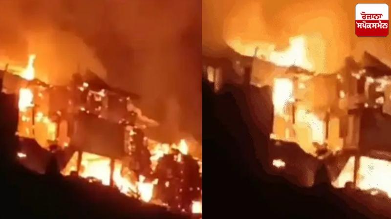 Massive House Fire at Shimla's Jubbal Massive House Fire at Shimla's Jubbal