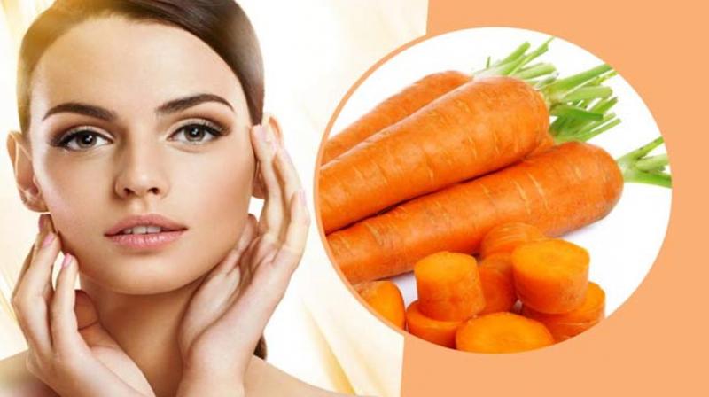 Make the face shiny with carrot face pack