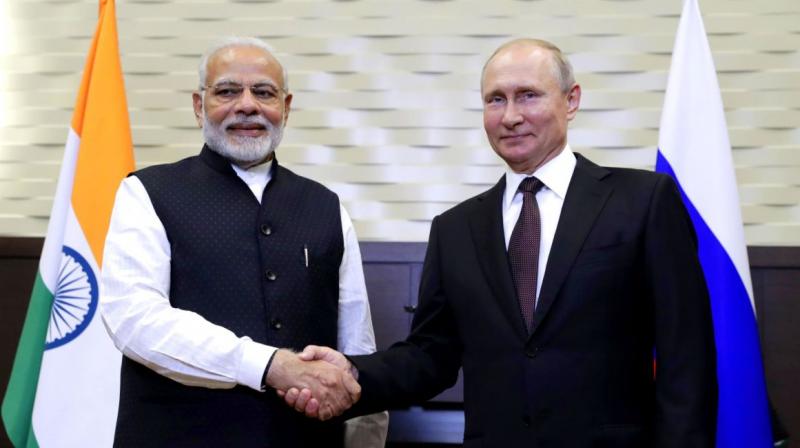 Narendra Modi And Vladimir Putin Narendra Modi And Vladimir Putin