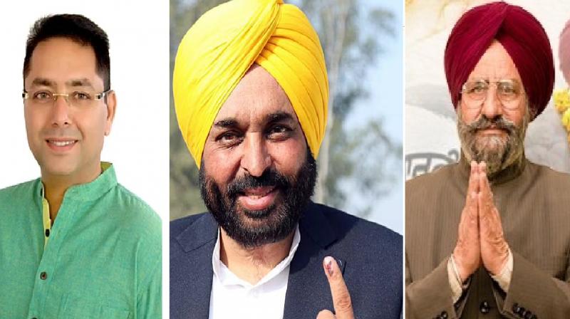 Aman Arora, Bhagwant Mann and Jagroop Gill Aman Arora, Bhagwant Mann and Jagroop Gill