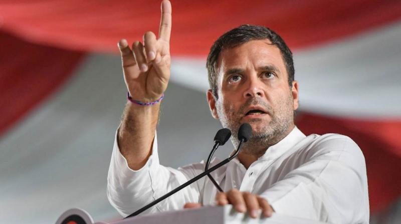 Rahul Gandhi takes swipe at saffron party over ADR report