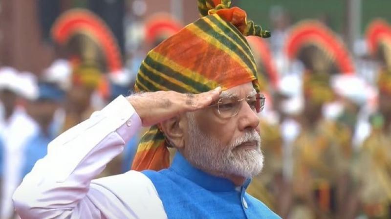 PM Modi hoisted the tricolor at the Red Fort for the 11th time Independence Day 2024 PM Modi hoisted the tricolor at the Red Fort for the 11th time Independence Day 2024