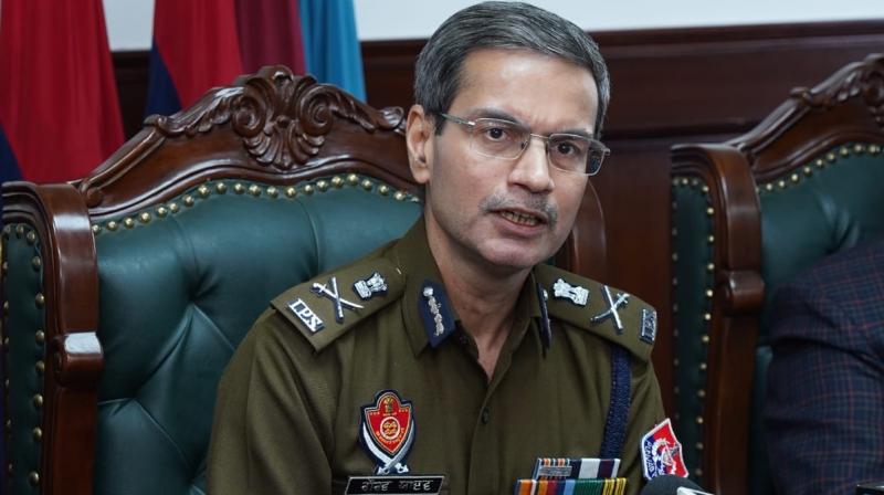 DGP Gaurav Yadav put a name plate in Punjabi language on the uniform DGP Gaurav Yadav put a name plate in Punjabi language on the uniform