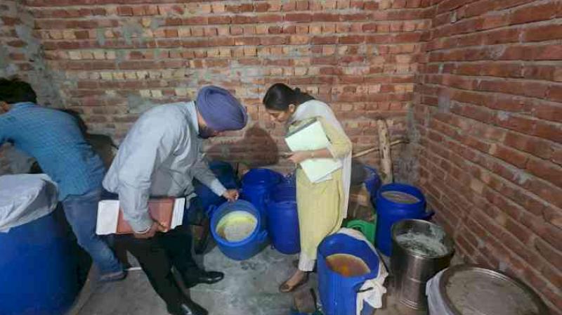 Food safety team seized 11 quintals of desi ghee Food safety team seized 11 quintals of desi ghee