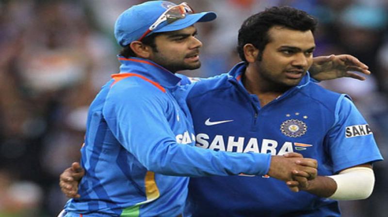 Virat Kohli with Rohit Sharma