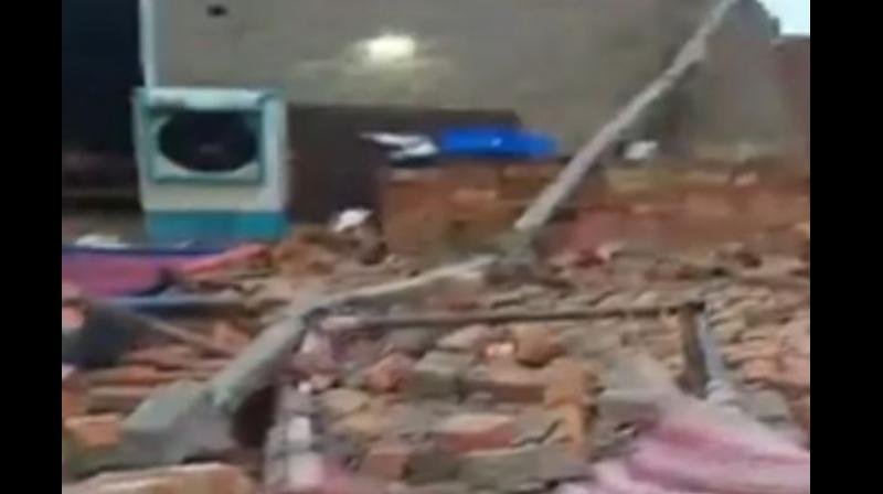 Wall collapsed Wall collapsed