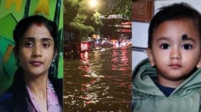Mother and son died due to falling in the drain Delhi News Mother and son died due to falling in the drain Delhi News