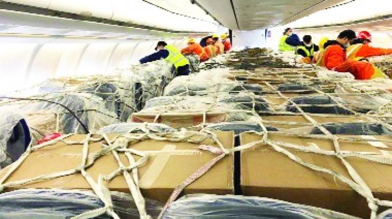 Six ships arrived in India in six days from the United States Six ships arrived in India in six days from the United States